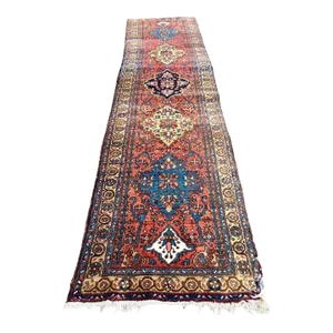 Hand Knotted Vintage Runner From Turkey