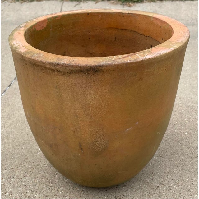 Nice vintage urn shaped terra cotta planter pot. Marked NorCal on bottom.