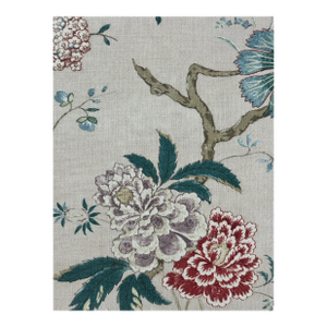 G P & J Baker Oriental Bird Signature Fabric 3 3/8 Yards