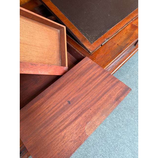 English Roll Top Victorian Secretaire, Circa 1860 For Sale - Image 11 of 12