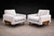1960s Pair of Brazilian Modern Armchairs in Caviuna & Light Gray Sherpa, Brazil, 1960s For Sale - Image 5 of 14