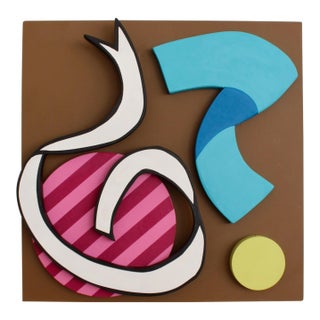 Sculptural Painting Titled Party Box No2 by Artist Angela Chrusciaki Blehm For Sale