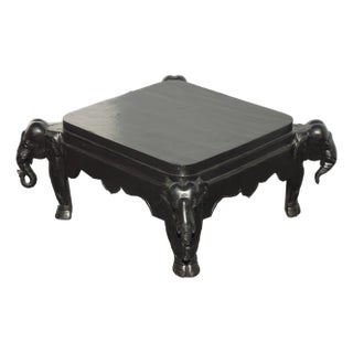 Vintage Black Elephant Coffee Table , Side Table or Bench 2of2 For Sale