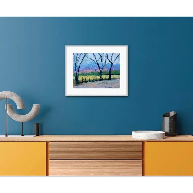 9x12 oil on masonite Country Lane, Reno, NV Signed: Haas Unframed, frames shown are sample only.