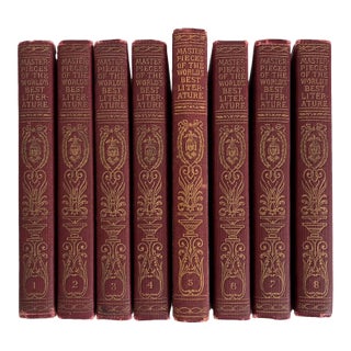 Complete 1910 Miniature Library – Master Pieces of the World’s Best Literature (8 Vols.) For Sale