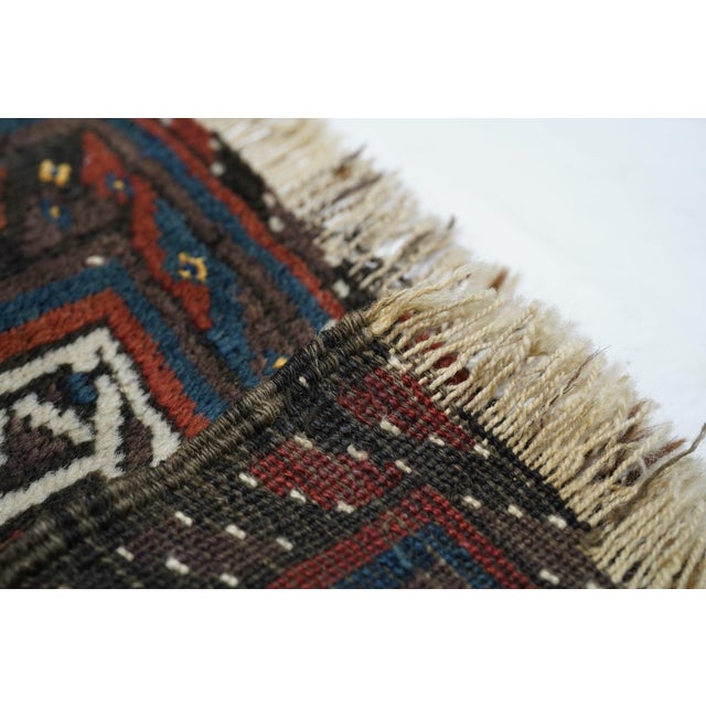 Vintage Balouch Rug 2'2'' X 2'4'' For Sale - Image 12 of 12