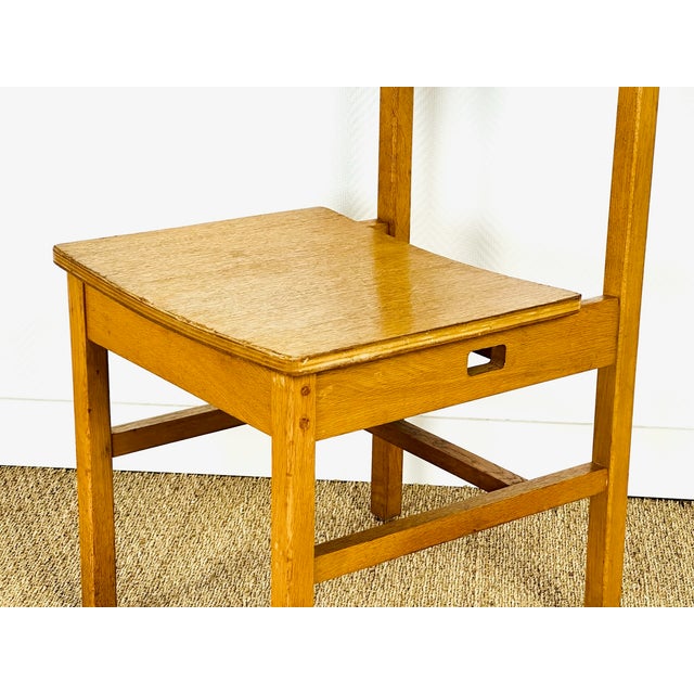 Vintage Oak Dining Chairs, 1950s, Set of 6 For Sale - Image 16 of 18