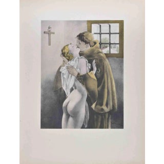Umberto Brunelleschi, Les Amants, Lithograph, 1930s For Sale