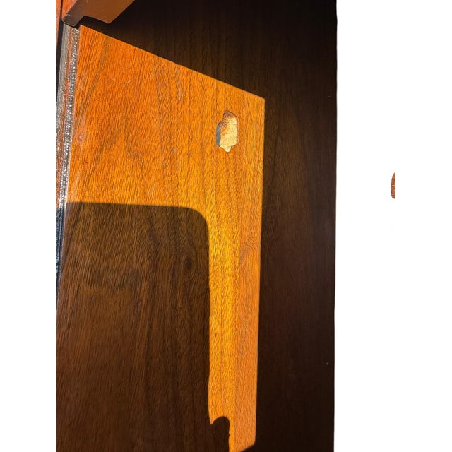 Mid-Century Mainline by Hooker Walnut & Cane Bookcase Headboard, 1957 For Sale - Image 11 of 15