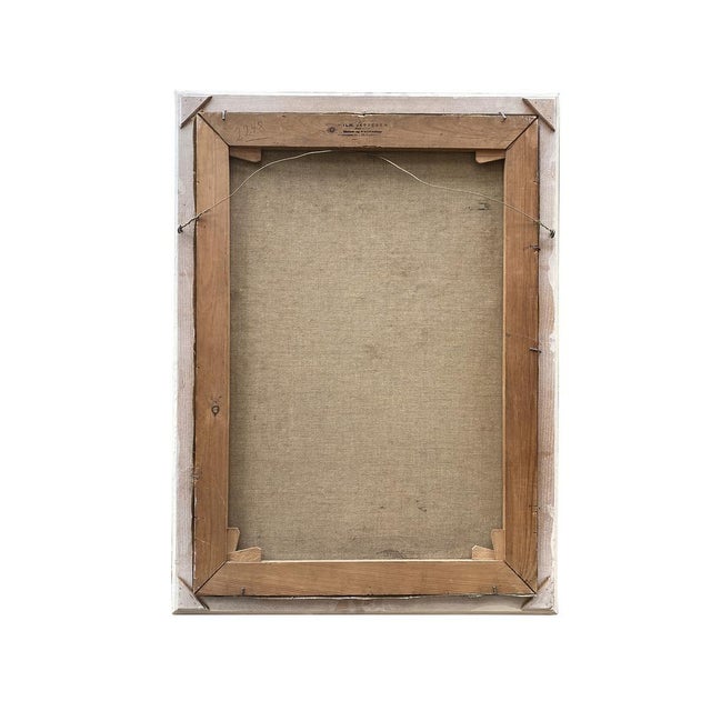 Mid-Century Modern Continental School Artist, Flowers in Vase, Oil on Canvas, 1950s, Framed For Sale - Image 3 of 18