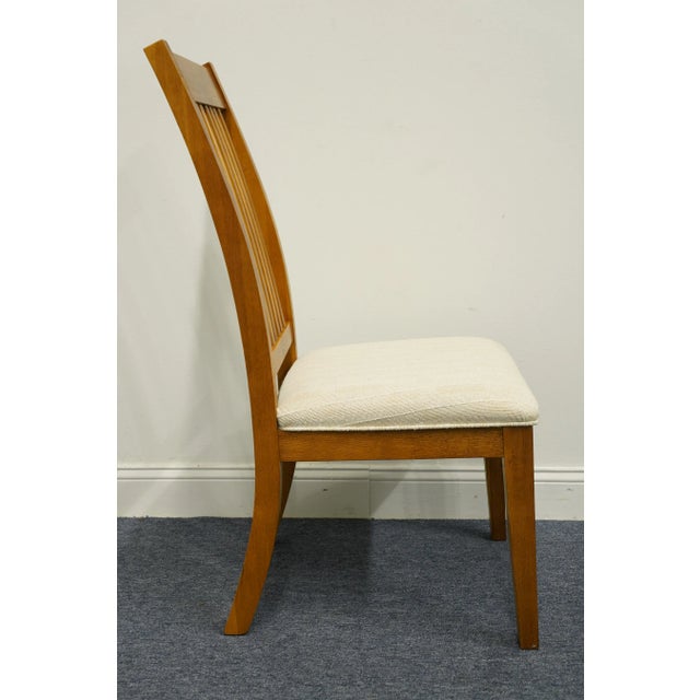 Wood Universal Furniture Solid Oak Mission Shaker Style Dining Side Chair For Sale - Image 7 of 11