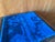 Blue Vintage Turkish Wool Tribal Pillow For Sale - Image 8 of 13