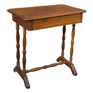 19th Century Victorian Mahogany Single Drawer Side Table For Sale