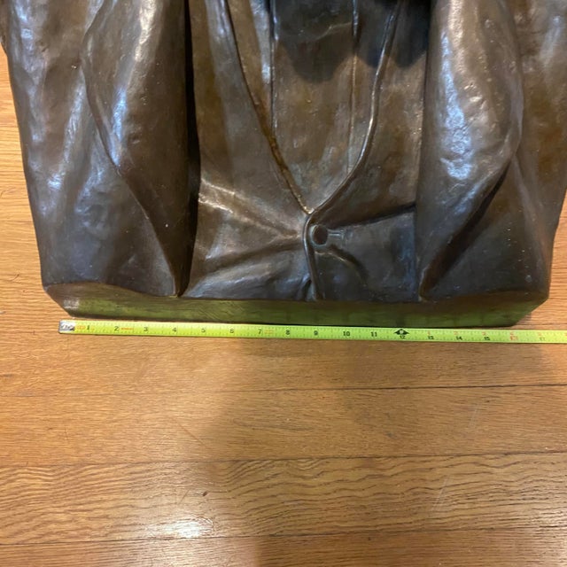 Metal Antique Bronze Bust of William Sargent Ladd 1890 by Olin Levi Warner For Sale - Image 7 of 12