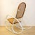 Art Nouveau Wicker Rocking Chair, Spain, Late 19th Century For Sale - Image 5 of 9