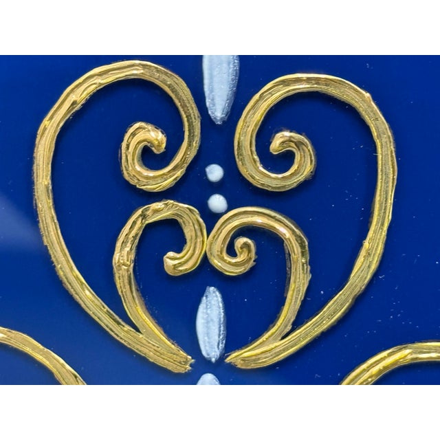 Signoretti Murano Glass + Gold Leaf Wall Mirror For Sale In San Francisco - Image 6 of 12