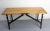French Foldable Coffee Table in Poplar and Iron, 1970s For Sale - Image 4 of 10