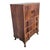 Art Deco Walnut Tallboy Chest of Drawers with Cabinet Top, 1930s For Sale - Image 4 of 10