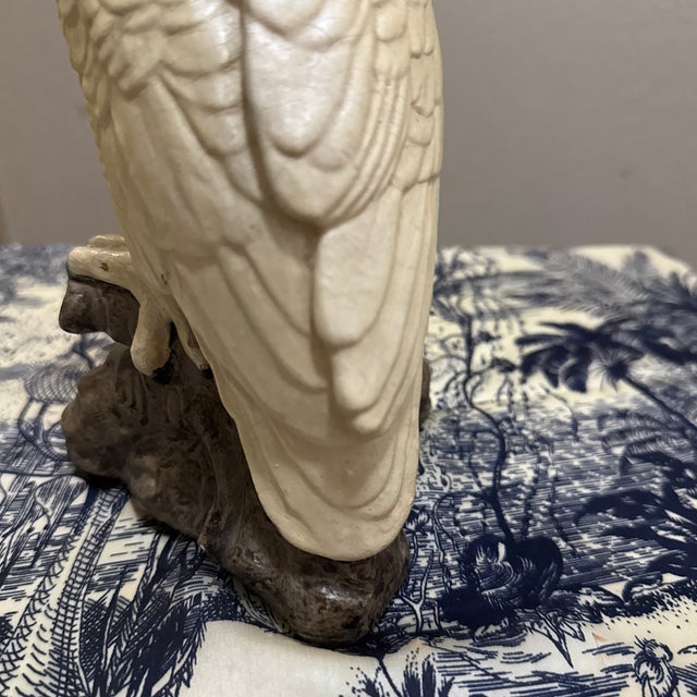 1960s Ceramic Cockatoo Figurine For Sale - Image 5 of 9