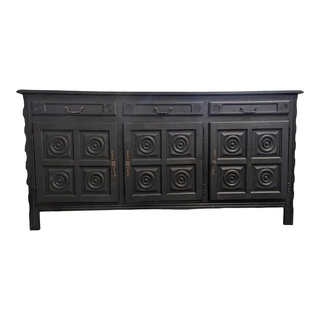 Neo-Basque Black Sideboard For Sale - Image 5 of 5