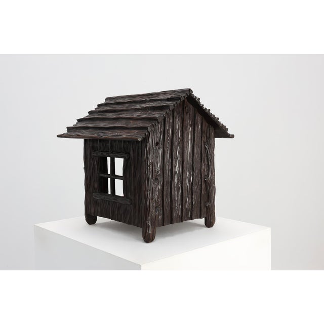 Black Forest Style Carved Oak Dog Kennel, 1850 For Sale - Image 4 of 11