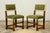 Late 19th Century French Louis XIII Oak Dining Chairs in Moss Green, Set of 10 For Sale In New York - Image 6 of 18