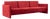 Vintage Italian Modern Red Simone Sofa by Simon International, Italy, Circa 1972 For Sale