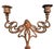 FREE SHIPPING ANYWHERE IN THE CONTINENTAL US! This is a set of antique cast-iron candelabra with a copper finish. Early...