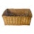 Antique French Country Large Wicker Basket For Sale