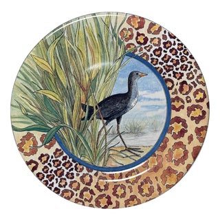 Savane Decorative Plate from Gien, France, 1990s For Sale
