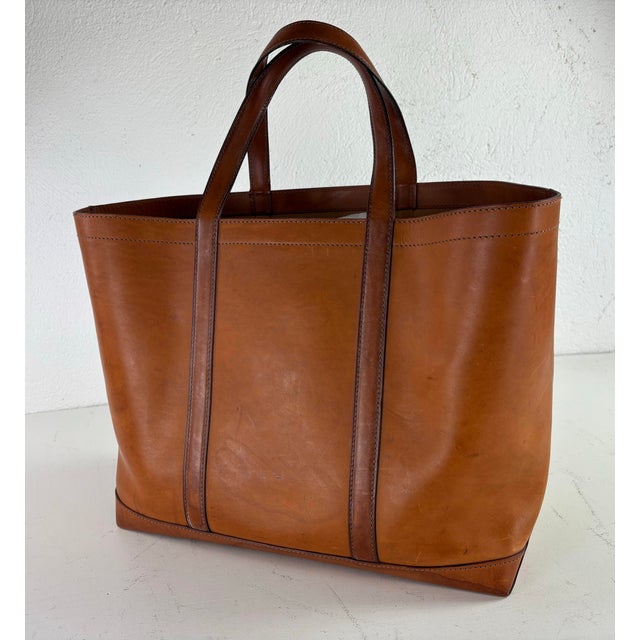 Ralph Lauren Vintage Tooled Leather Satchel For Sale In Philadelphia - Image 6 of 12