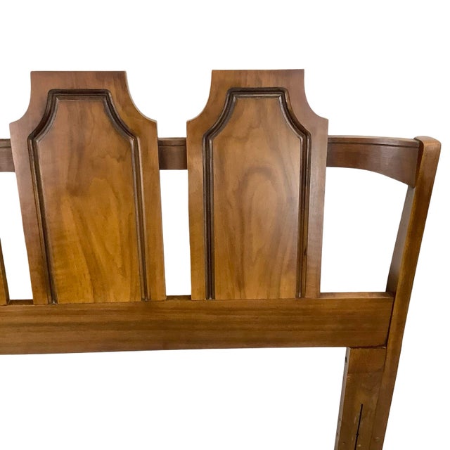 Kent Coffey Mid-Century Modern Walnut Bed Frame- Full For Sale - Image 4 of 9