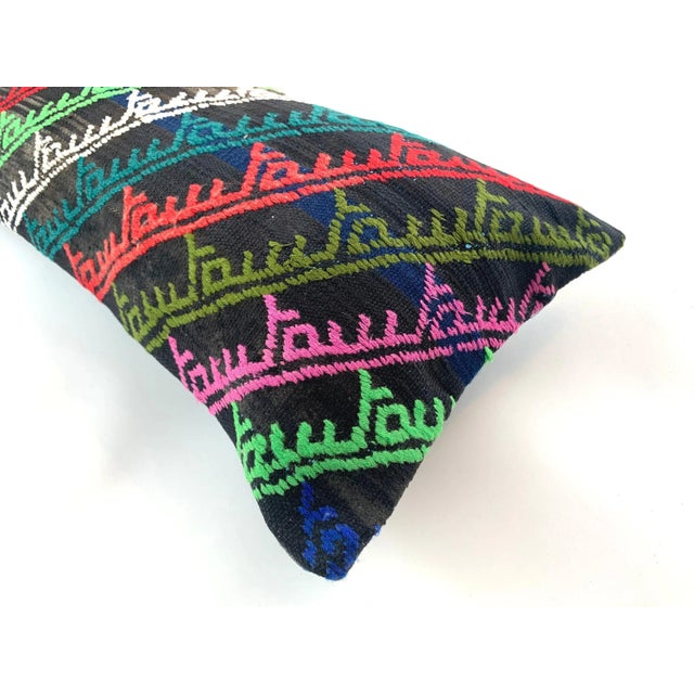 Vintage Turkish Kilim Pillow Cover For Sale - Image 6 of 11