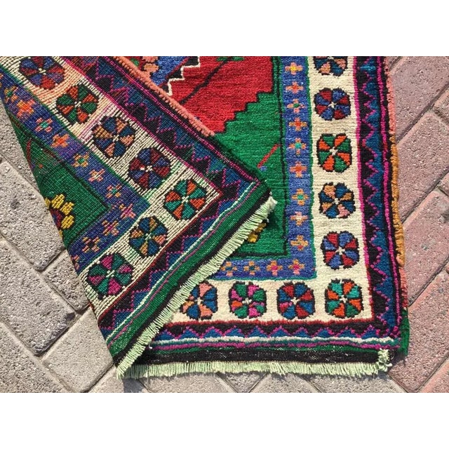 Textile Vintage Turkish Hand Knotted Area Rug - 37.5"x54" For Sale - Image 7 of 8