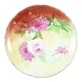 Antique Wenzel Pfohl Handpainted Porcelain Plate For Sale
