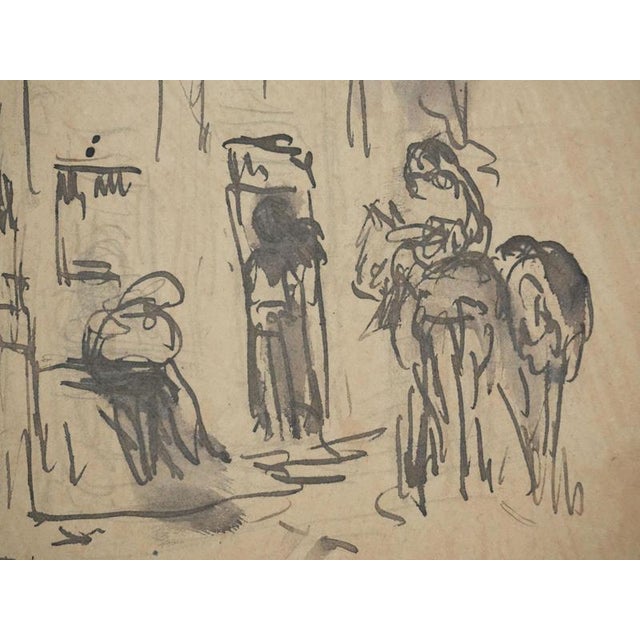 Maximilien Luce, Mule Alley, Wash and Ink For Sale - Image 3 of 7