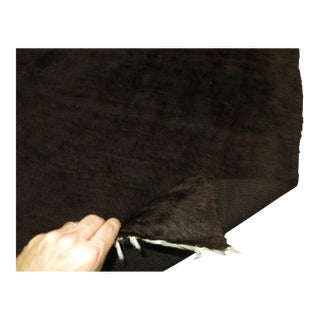 Black Mohair Rug, 4'6'' X 6'3'' For Sale