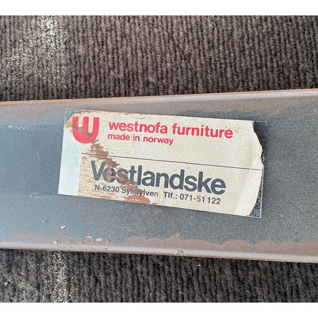 1970's Westnofa Norwegian Modern Reclining Lounge Chair and Ottoman For Sale - Image 18 of 18