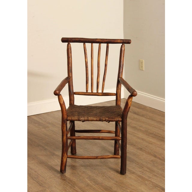 Antique Rustic Hickory Furniture Co Adirondack Style Armchair Chairish