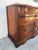 Burgundy Vintage Mahogany Serpentine-Front Chest of Drawers Featuring a Pink Marble Top For Sale - Image 8 of 8