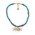 Guardian Evil Eye Pendant Turquoise Stone Beaded Necklace For Sale - Image 4 of 11