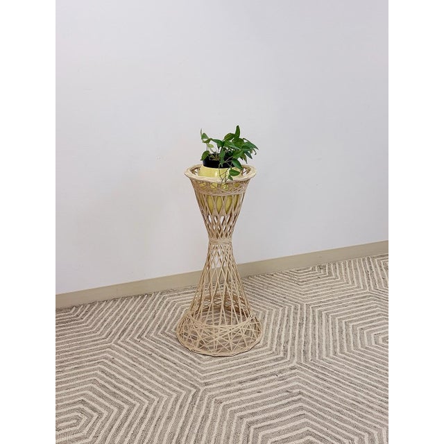 Plastic Russell Woodard Spun Fiberglass Plant Stand Vintage MCM Rare 30" Tall For Sale - Image 7 of 9