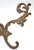 French Antique French Brass Plated Cast Iron Hall Tree Hook For Sale - Image 3 of 6