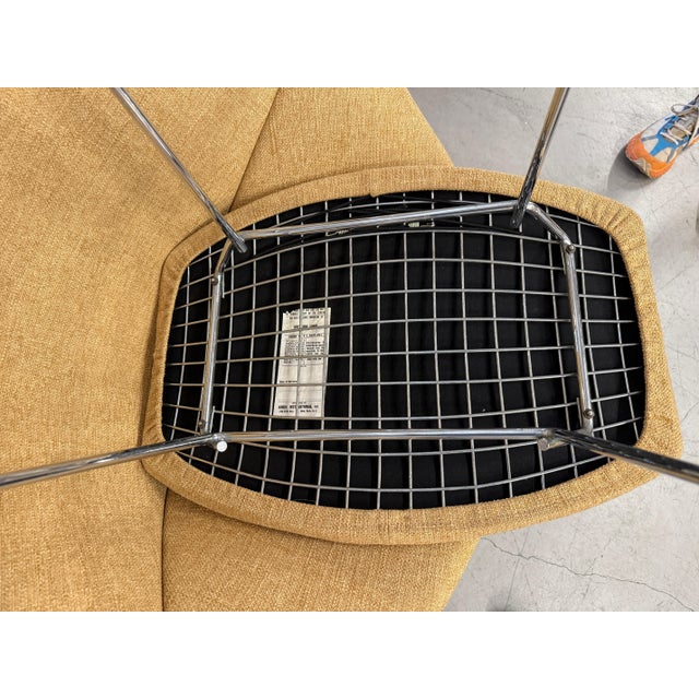 1978 Harry Bertoia for Knoll Bird Chair and Ottoman w/ Knoll Labels For Sale In Palm Springs - Image 6 of 18