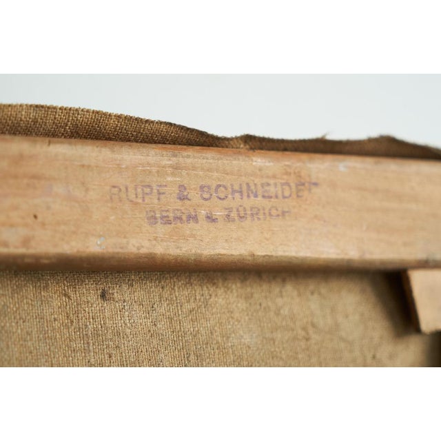 Fritz Stäge, Village Green, Oil on Canvas, 1928 For Sale - Image 11 of 12