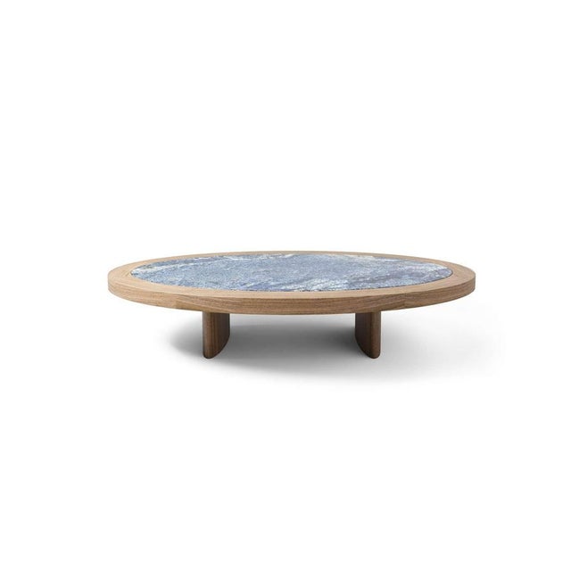Charlotte perriand natural walnut coffee table monta bahia blue top for cassina an ode to fine artisanal craftsmanship in...
