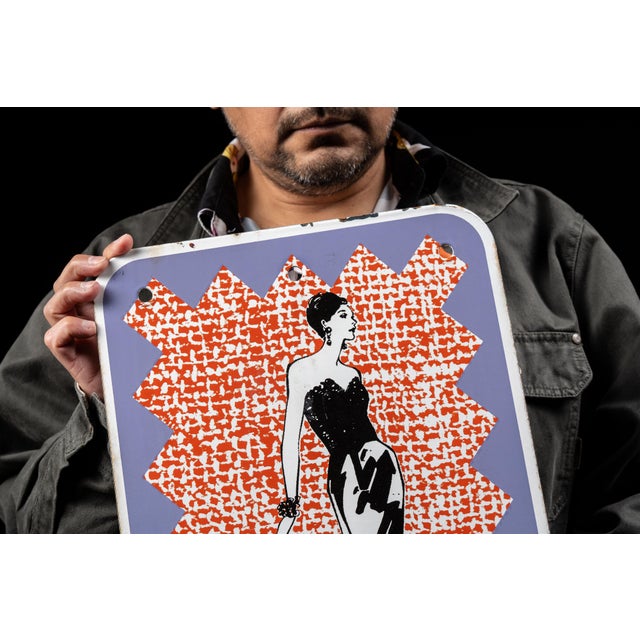 Metal Set of Men, Women Post-Modern SSP Restroom Signs For Sale - Image 7 of 12