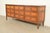 French Baker Furniture French Regency Louis XVI Burled Walnut Triple Dresser or Credenza, Circa 1960s For Sale - Image 3 of 15