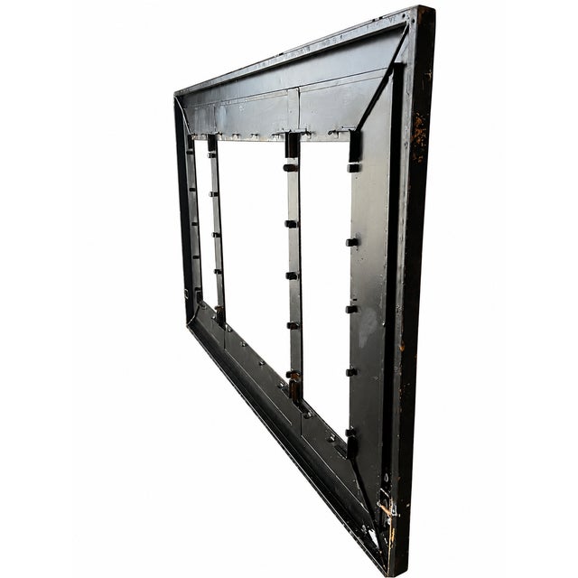 Metal Heavy Metal Three-Opening Canvas Frame With Burgundy and Bronze-Tone Finish For Sale - Image 7 of 9