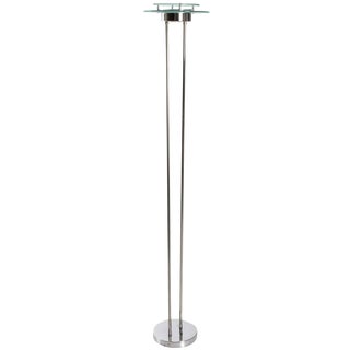 1970s Chrome Modernist Floor Lamp For Sale